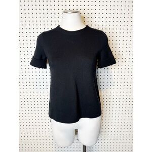 Madewell | Short Sleeve Sweater‎ in Black Sz. XS